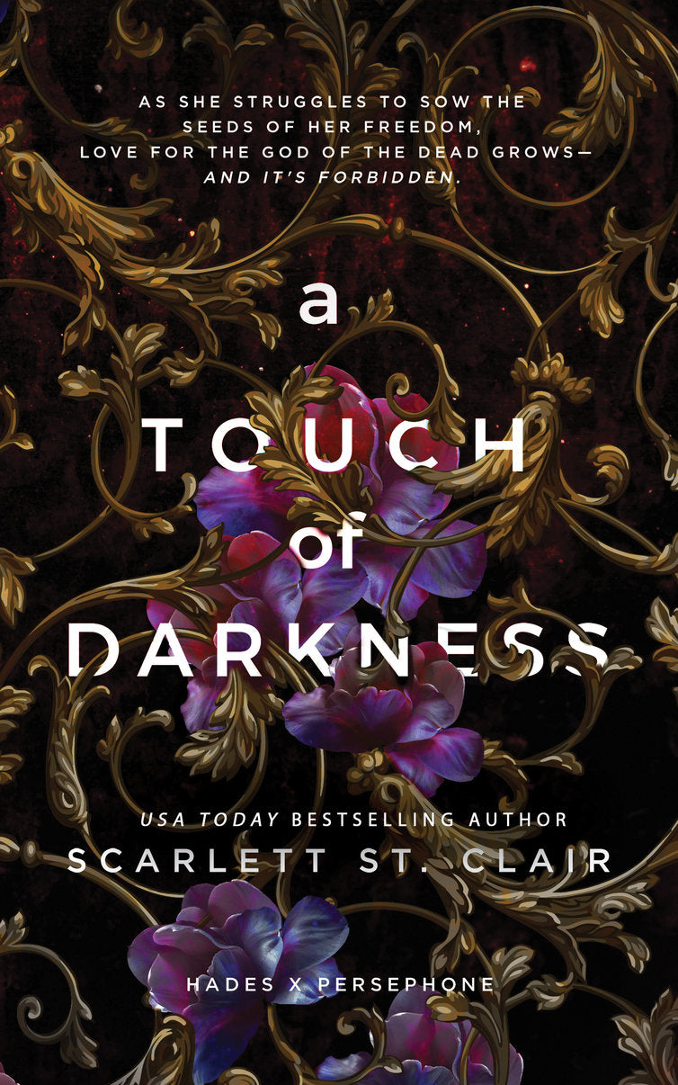 A Touch of Darkness by Jennifer Armentrout. After a chance encounter with Hades, Persephone finds herself in a contract with the God of the Dead and the terms are impossible: Persephone must create life in the Underworld or lose her freedom forever. The bet does more than expose Persephone's failure as a goddess, however.