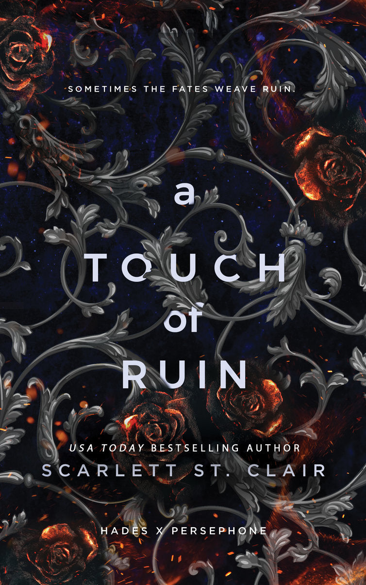 A touch of Ruin by Jennifer Armentrout. Hades, God of the Dead, is burdened by a hellish past that everyone's eager to expose in an effort to warn Persephone away. Things only get worse when a horrible tragedy leaves Persephone's heart in ruin and Hades refusing to help.