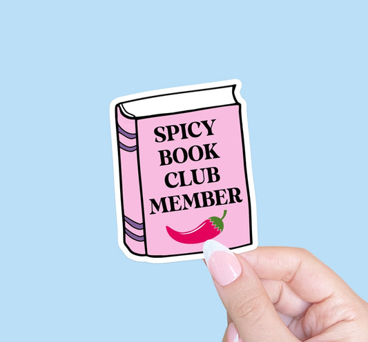 Spicy Book Club Member Sticker