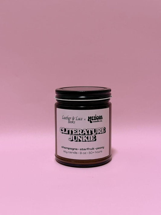 Cliterature Junkie Candle